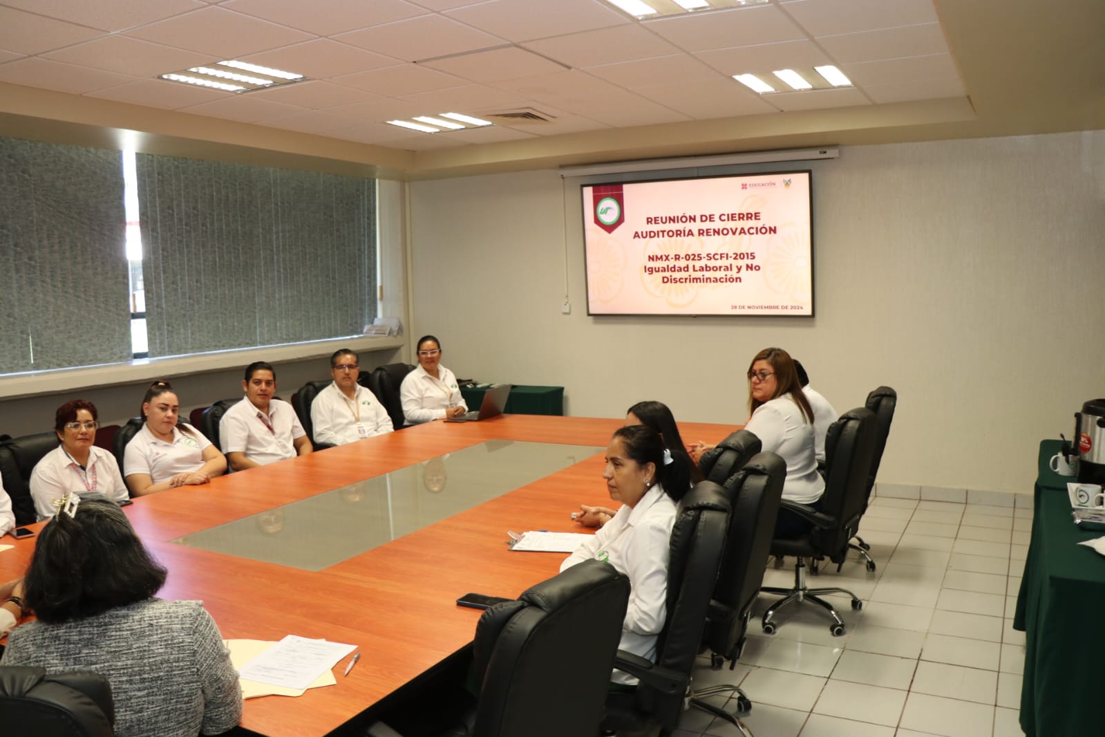  Universidad Tecnolgica de la Huasteca Hidalguense logr un puntaje perfecto de 100/100 en la auditora de renovacin del certificado en Igualdad Laboral y No Discriminacin.